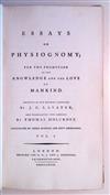 PSYCHIATRY  LAVATER, JOHANN CASPAR. Essays on Physiognomy.  3 vols.  1789